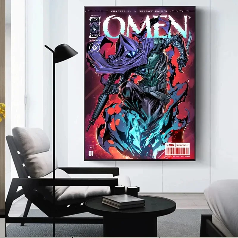 لوحة قماشية جدارية فنية على الإنترنت ملصق كوميدي شجاع رينا جيت ألعاب كاواي ديكور غرفة الألعاب هدية جمالية