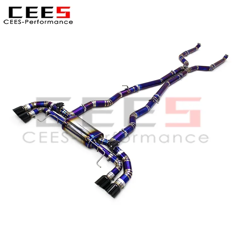 CEES Performance Titanium for BMW M550 M550i G30 N63 4.4T 2017-2022 Sport  Exhaust System Assembly Tuning Catback Exhaust Pipe