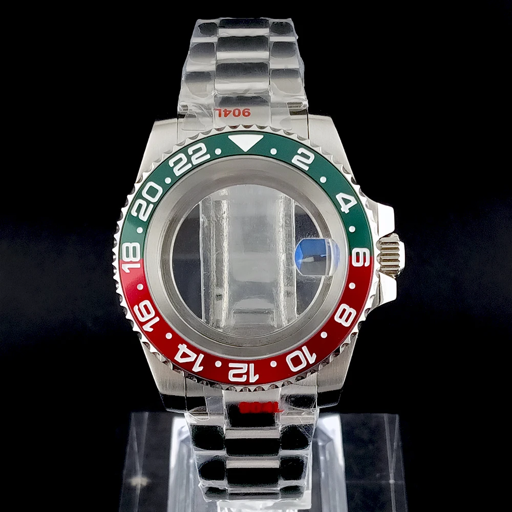 NH35 Case NH34 حافظة ساعة أوتوماتيكية للرجال حافظة من الفولاذ المقاوم للصدأ زجاج الياقوت مناسبة لملحقات ساعة الحركة NH35/NH34