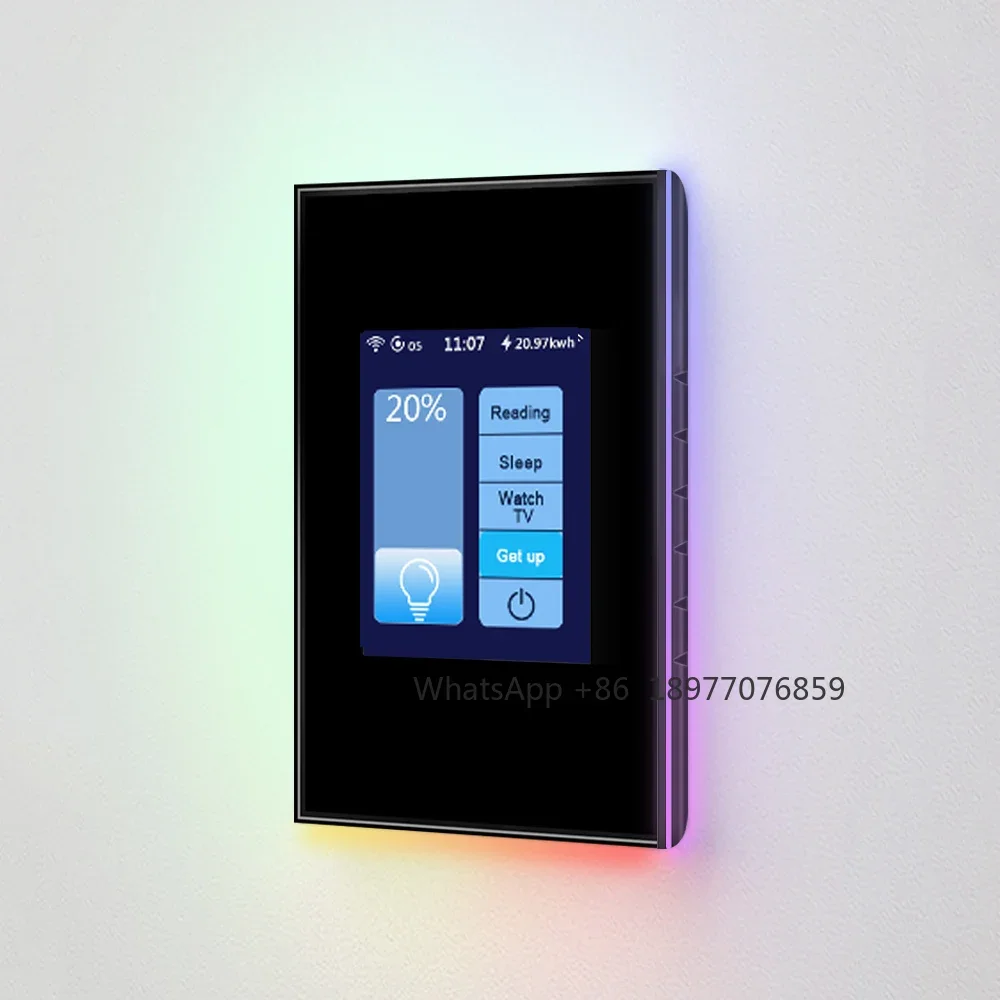 L8 1 Gang 2 Way 3 Way WiFi Power Monitoring Smart Light Switch LED Dimmer Smart Switch Smart Home