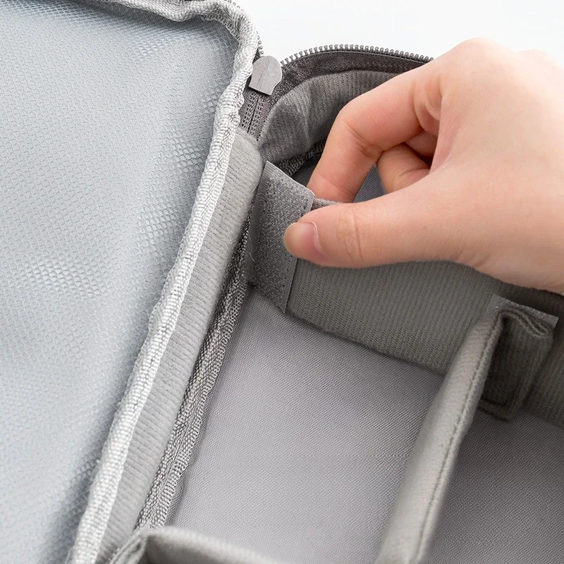 

3-слойная сумка-органайзер для путешествий, противоударное зарядное устройство/камера/чехол для наушников, водостойкая сумка для кабеля большой емкости