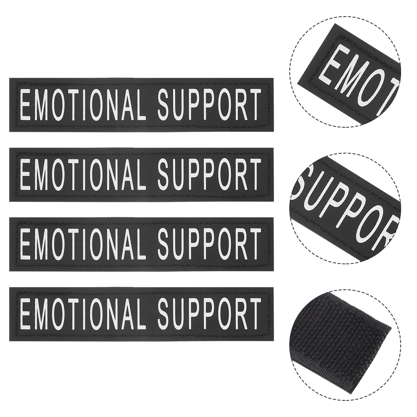 

2 Pairs Pet Dog Patches Self adhesive Chest Stickers Reflective Vest Supplies S Size Lightweight Portable