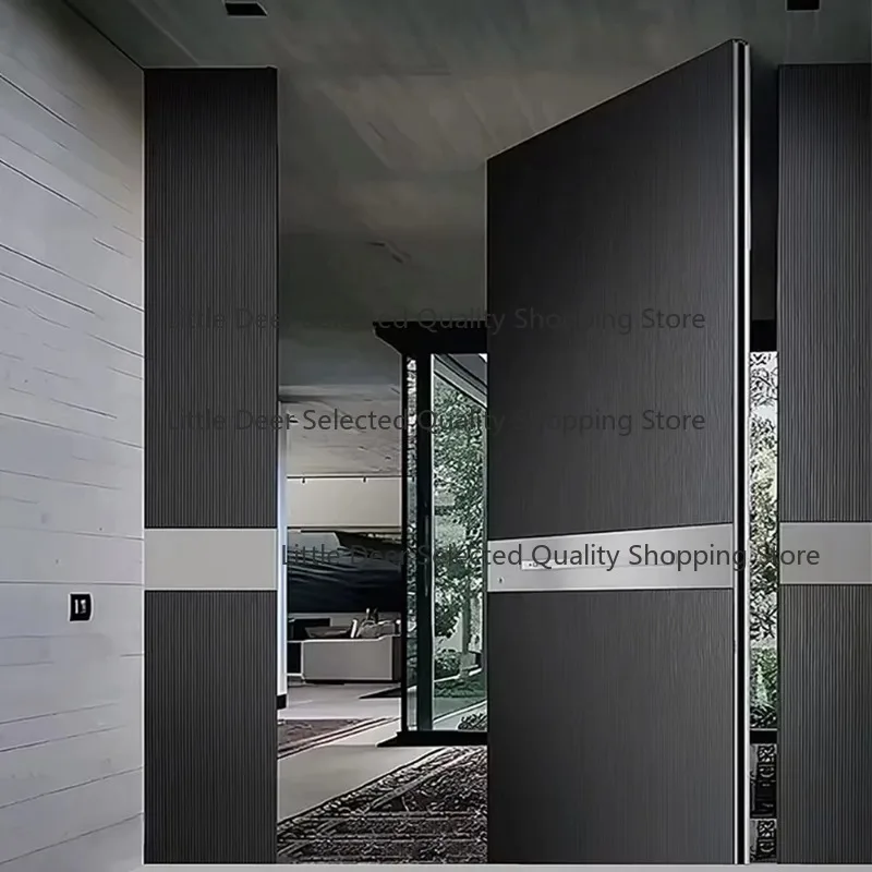 Standerd Front Front Double Aluminum Entry Doors Home Security Black Front Doors