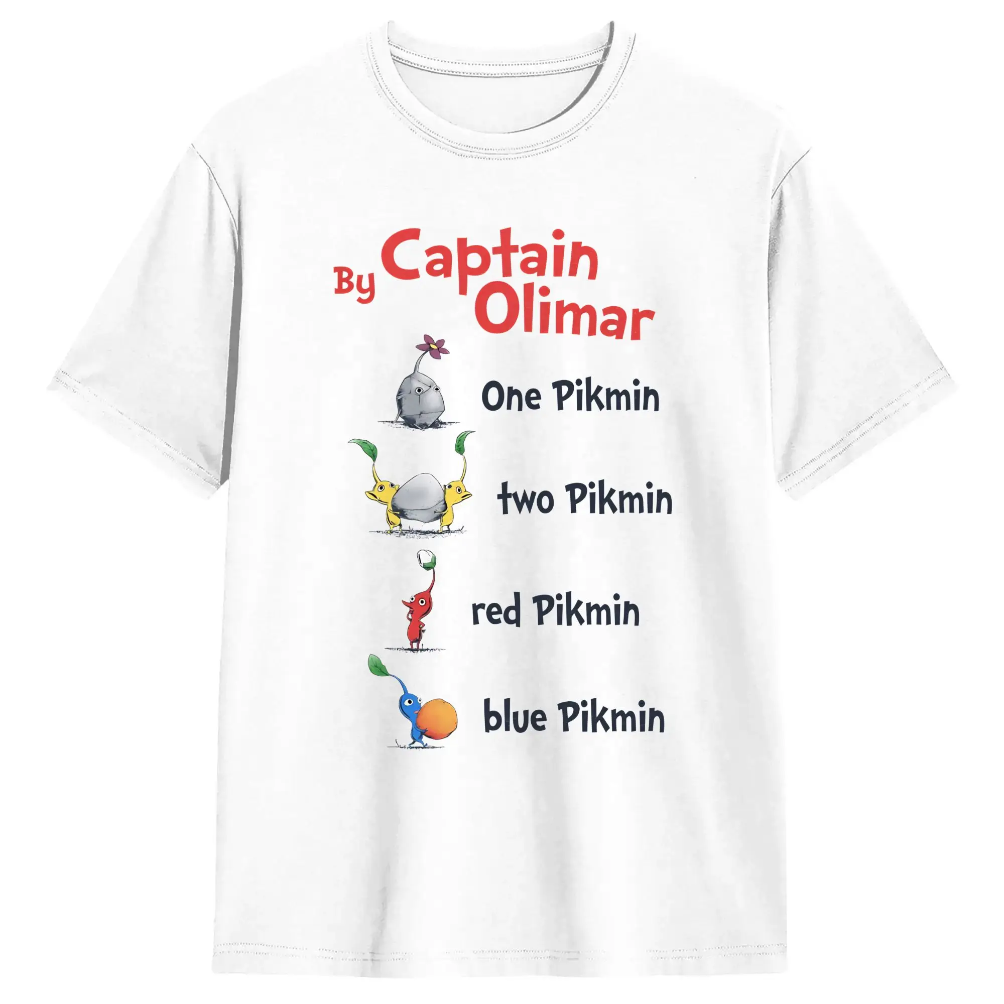 Seuss T Shirt Summer Pikmins Cotton T-Shirts For Men Casual Tee Shirt Short Sleeve Y2K Funny Top Tees