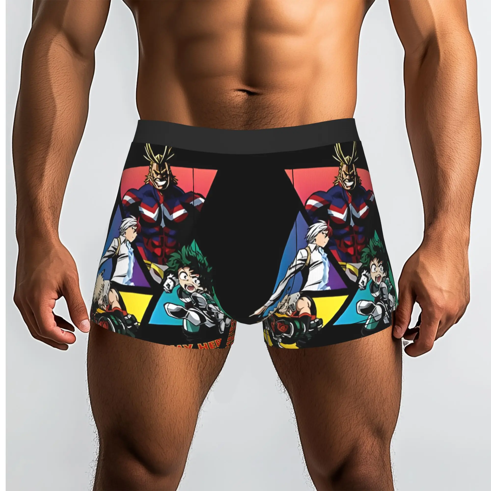 The Undefeated Squad Bandai My Hero Academia Underpants Breathbale Panties Men's Underwear Comfortable Shorts Boxer Briefs