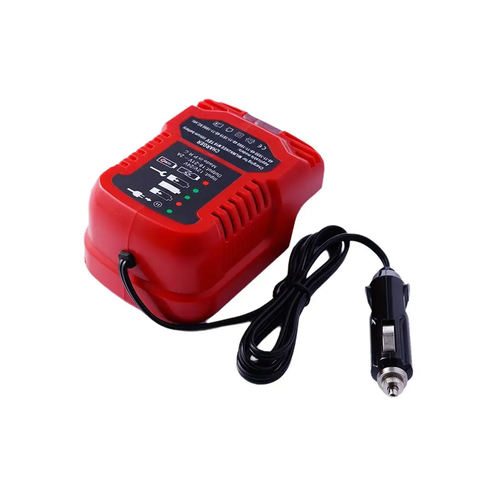 Ładowarka szybka do akumulatorów litowo-jonowych 18V, do samochodu, mini, z wtyczką zapalniczki, model K5X4, pasuje do Maikta BL1830 BL1840 BL1850 BL1840B BL1815