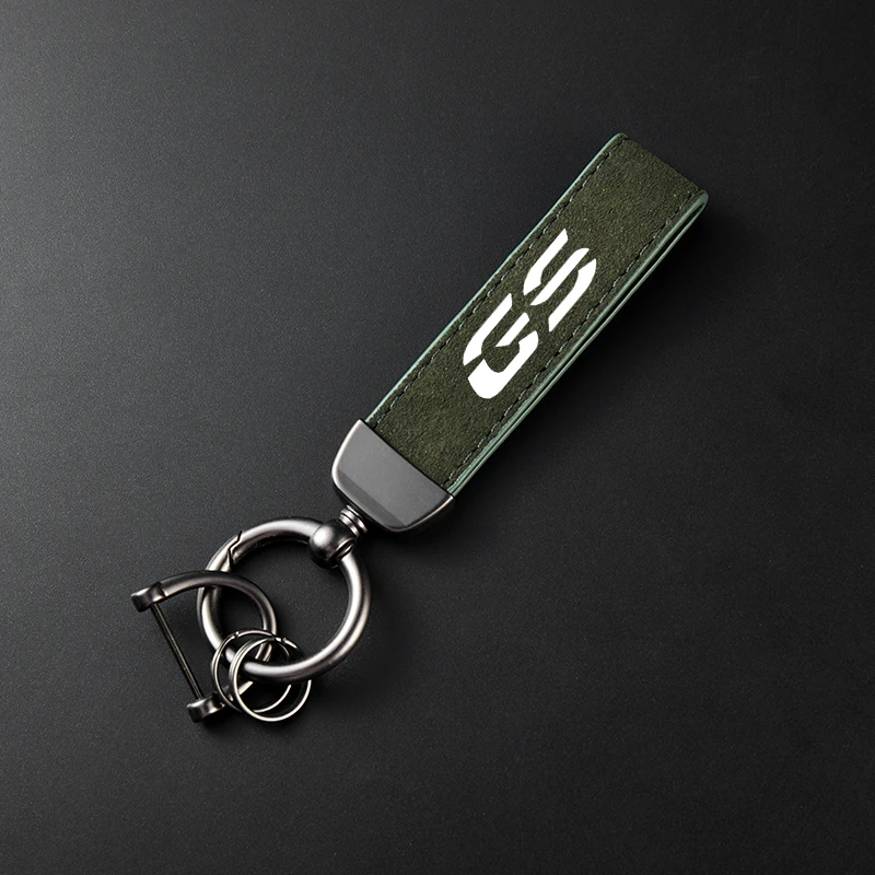 For BMW R1200GS R1250GS R 1200GS R1250 GS R 1250 GS LC ADV Accessories High-Grade Leather Suede Keychain Motorcycle Key Ring