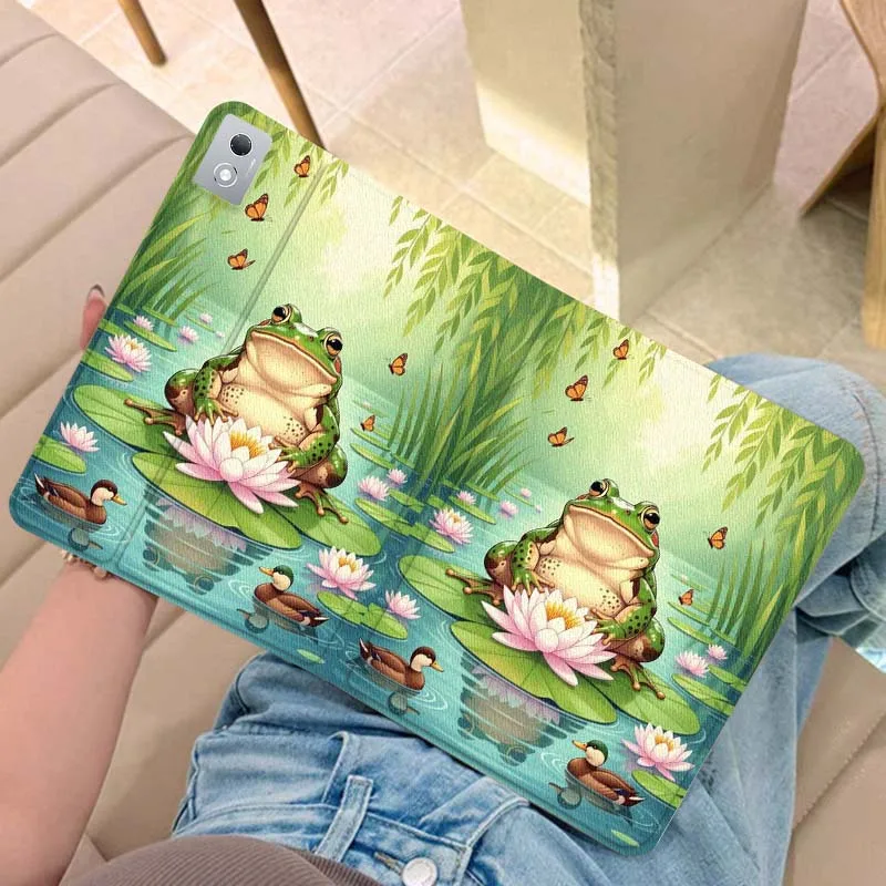 

Cartoon Anime Frog Cute For Legion Xiaoxin Pad Y700 K10 M10 P11 K11 Pro Plus 10.6 11.5 Inch 2021 2023 2025 Tablet Case