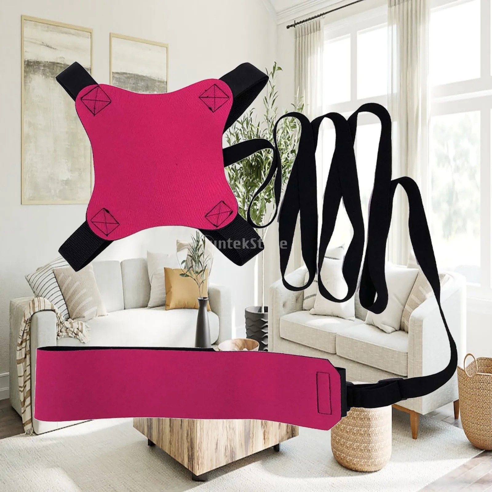 Adjustable Volleyball Serving Trainer Belt Elastic Rope Practice Strap Portable Solo Drill Equipment for Jumping Spiking Passing