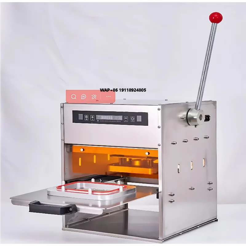 

Manual Semi Automatic Aluminum Foil Container Sealer for Food Meal Snack Storage with Heat Sealing for Home Office Use
