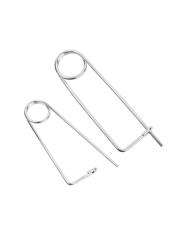 หมุดสปริงเหล็กชุบสังกะสีรูปเข็มกลัด สำหรับยึดติดในฟาร์ม สวน และสนามหญ้า