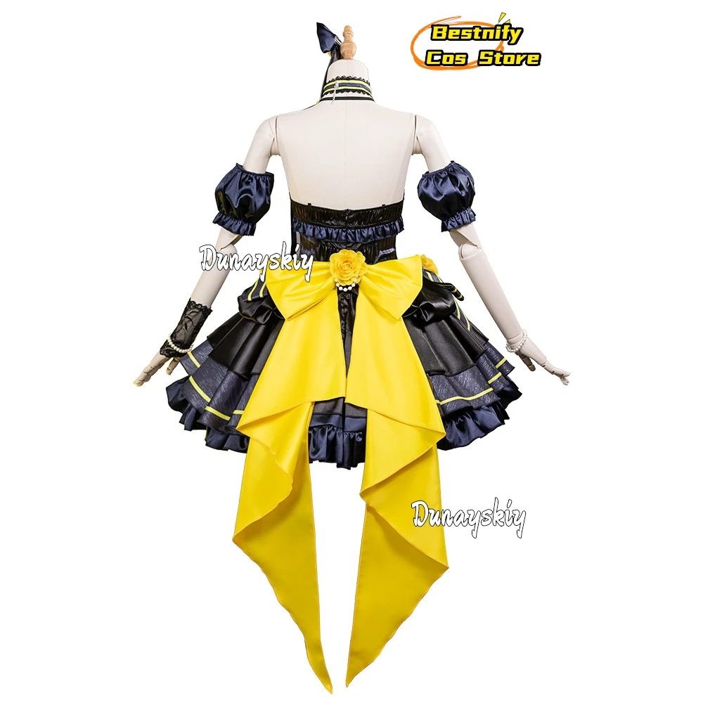 Аниме LoveLive! Nijigasaki High School Idol Club Nakasu Kasumi 코스프레 Костюм Группа демонов Готическое платье Лолиты Парик Женский праздничный комплект