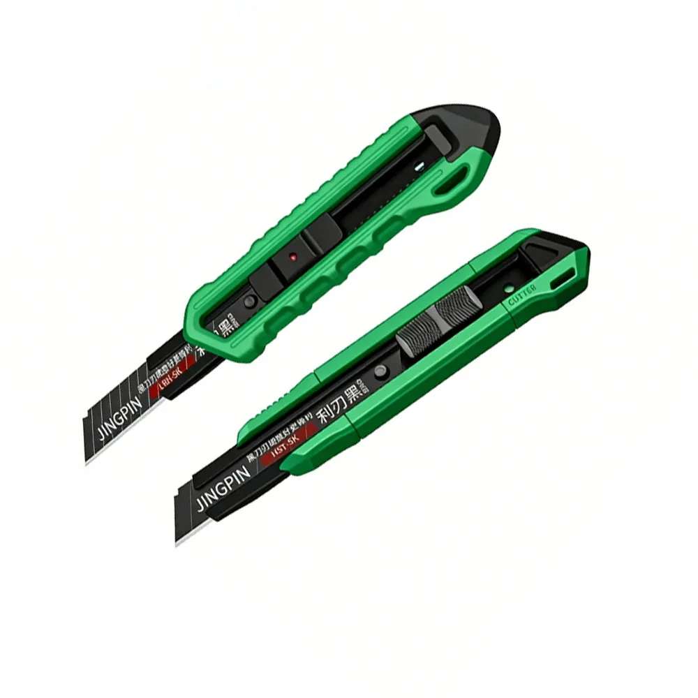 Cuchillo Multiusos con Hoja de Acero con Alto Contenido de Carbono, Duradero, Industrial, Reemplazable, para Oficina, Arte, Estudiantes, Cortador de Papel de Acero Inoxidable