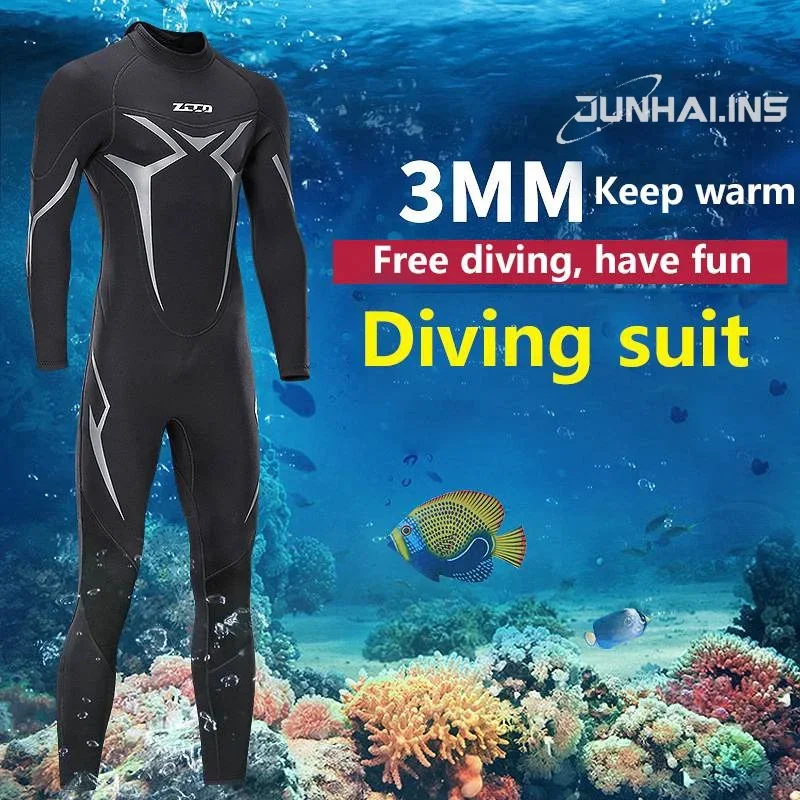 1.5mm/3mm Neoprene Wetsuit thickened warm diving suit for men Perfect For Swimming/Scuba Diving/Snorkeling/Surfing