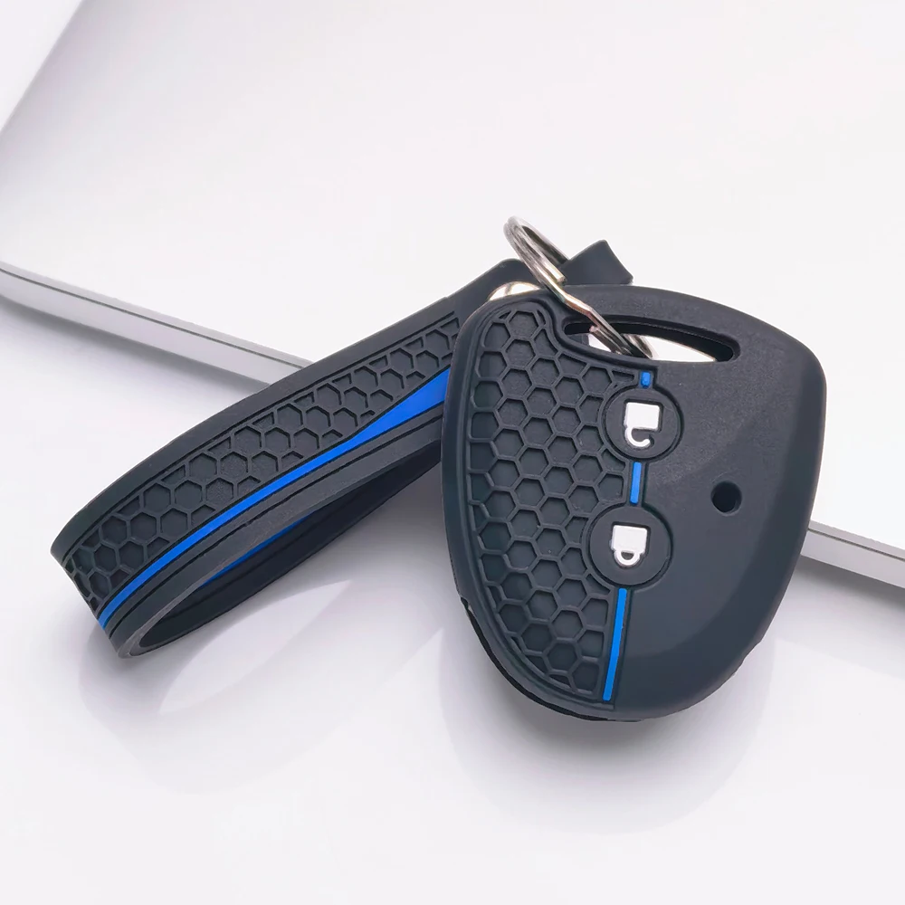 Key Shell Cover for Toyota Hilux Vigo Yaris Corolla Rav4 Vitz Echo Vintage 2 with Keychain Anti-Scratch Shockproof Soft Grip