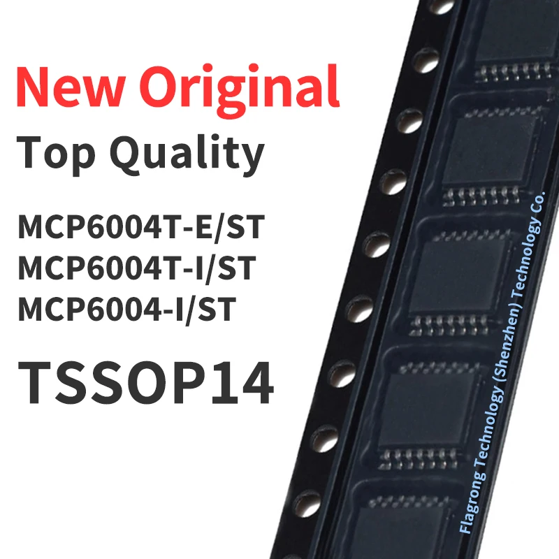 10 Pieces MCP6004T MCP6282 MCP2030 MCP6L04 MCP6044 MCP6004 -I/ST SMD TSSOP14 Chip IC New Original