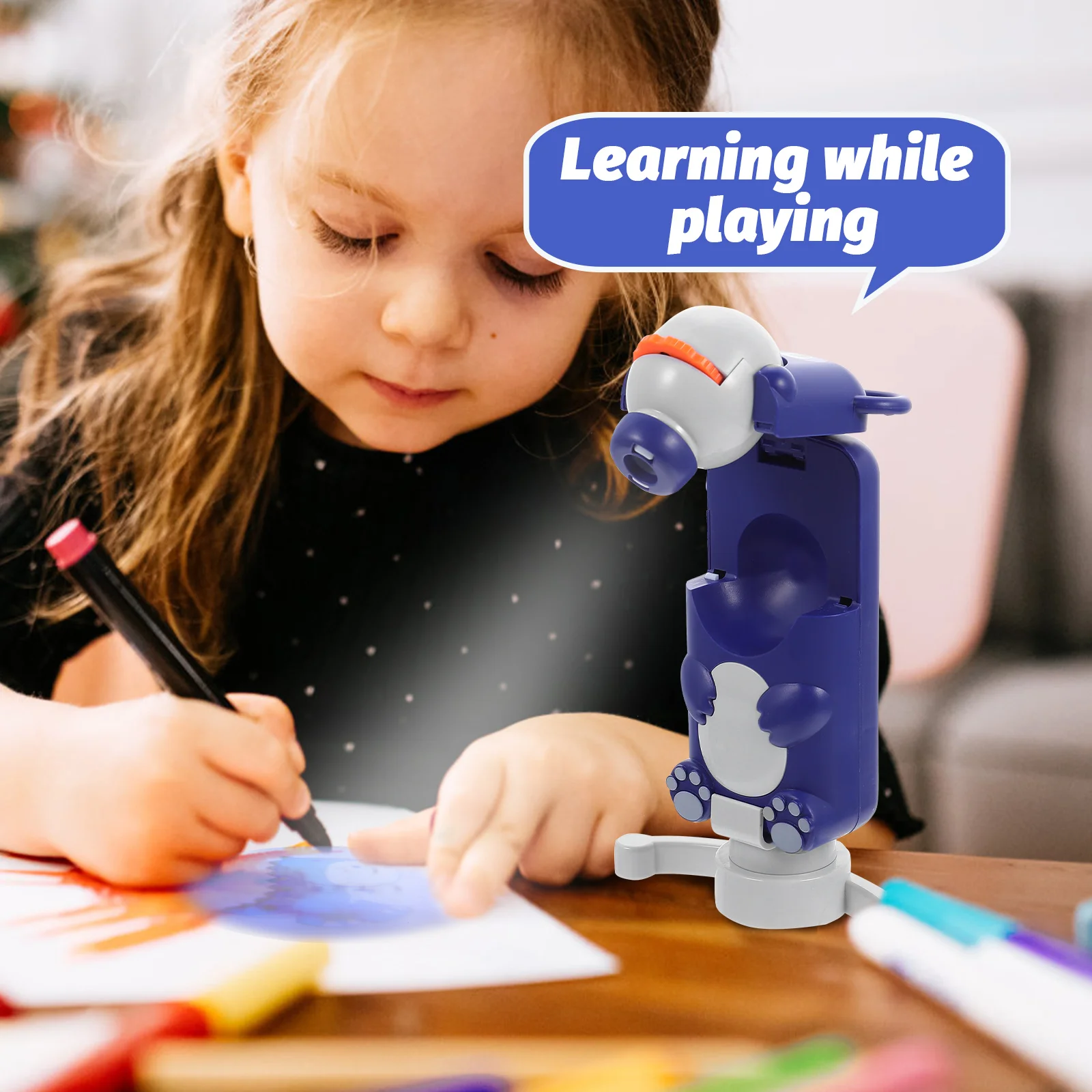 3D Luminous Projection Camera For s Animal Learning Educational Plaything Toddler Night Light Abs Desktop Lamp Rotating