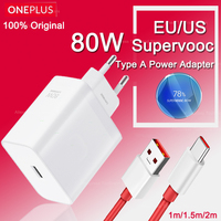 Oneplus Charger Original Supervooc 80w Type-A Adapter Super Fast Charging Cable 100w Type C One Plus 13 10 Pro 11 Nord CE 3 5 4