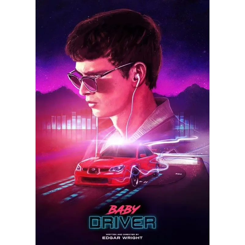 ديكور المنزل سائق الطفل عمل الجريمة الفيلم الحرير ملصق فني جدار ملصق الديكور هدية