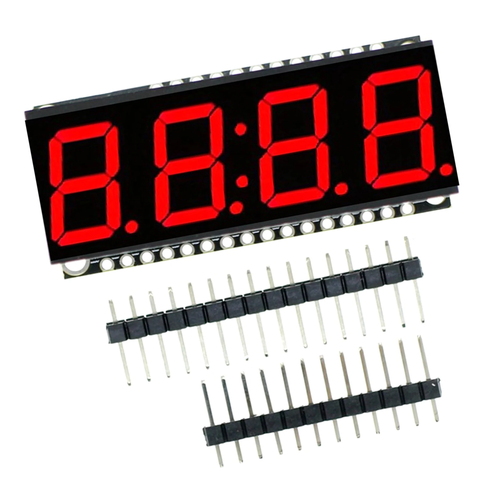 HT16K33 0.56in LED Display Time Clock Indicator Tube Module Easy Assembly LED Display Module for Numerical Counting Monitoring