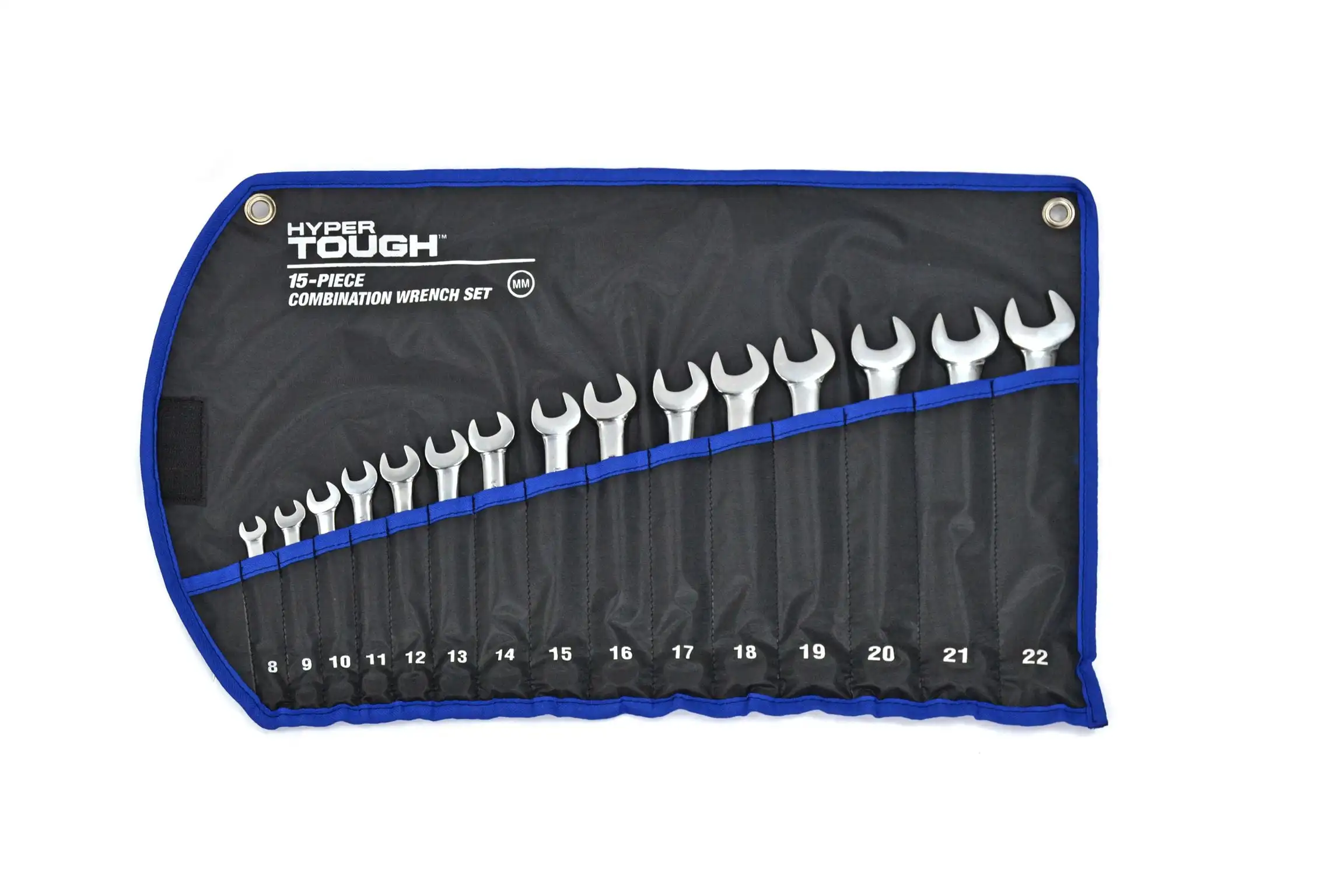 

Hyper Tough 15-Piece Metric Combination Wrench Set