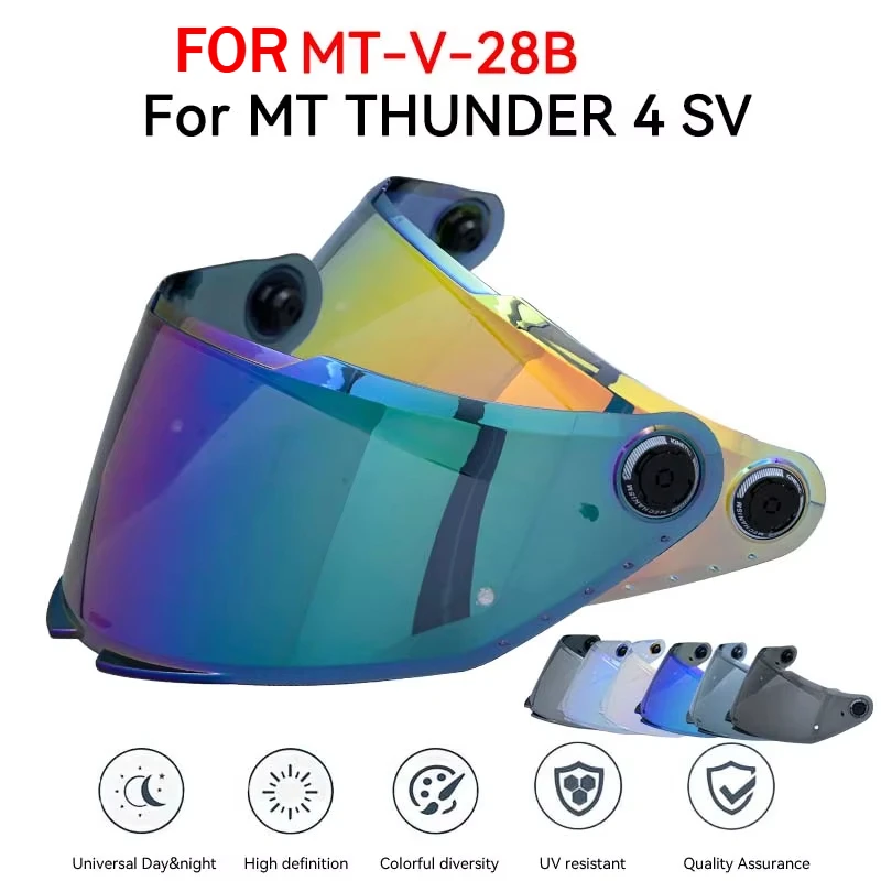 

Helmet Visor Shield For MT THUNDER 4 SV Sunscreen Capacete Windshield Uv Protection Motorcycle Replace Extra Lens for MT-V-28B