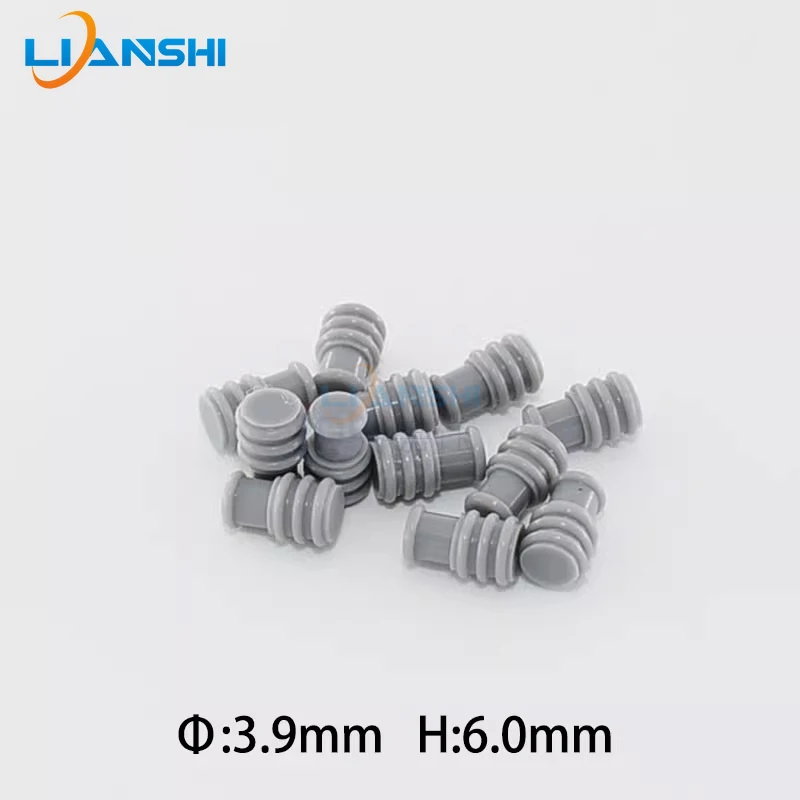 

963531-1 Automotive connector waterproof and dustproof rubber plug head solid sealing plug, outer diameter 3.9mm, height 6.0mm