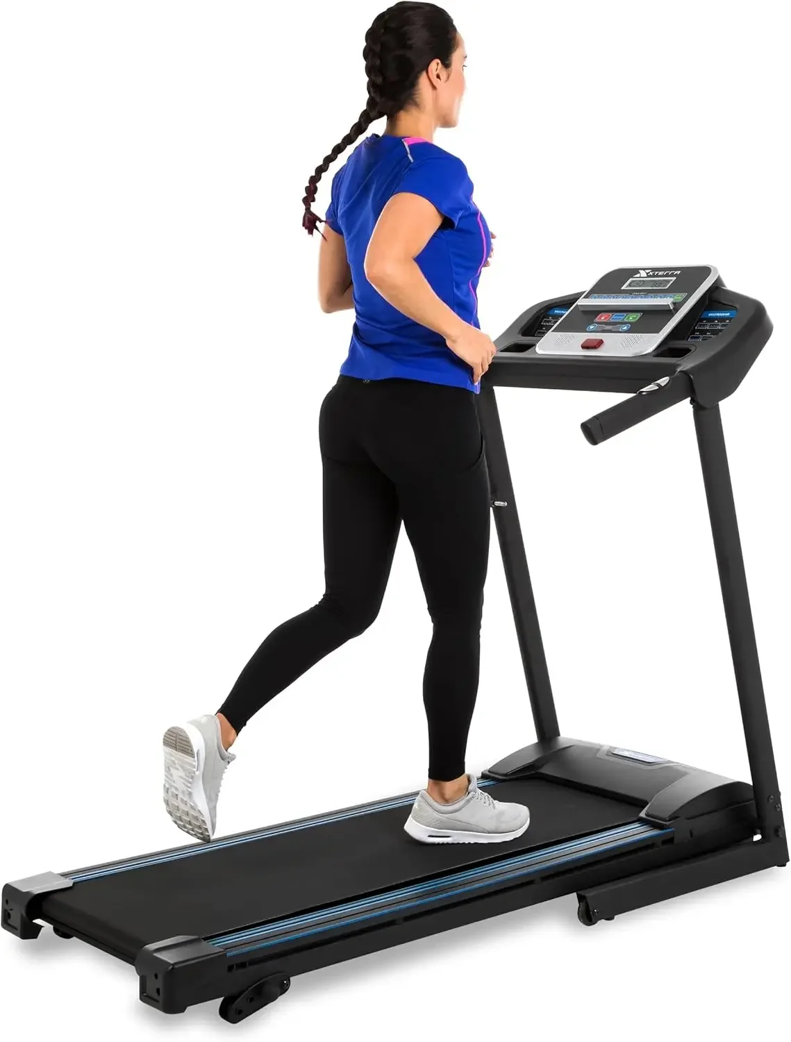 Fitness Premium Folding Smart Treadmill, Compact Design, 250+ LB Weight Capacity, Powerful Motor, XTERRA+ Fitness App Included