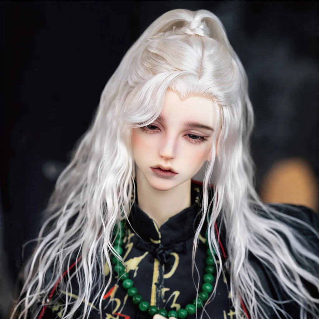 

1/3 Scale BJD Wigs Ancient Costume Hanfu Vintage Long Hair Samurai Wig For MSD SD13 SSDF ID72 Uncle Doll Accessories A1395