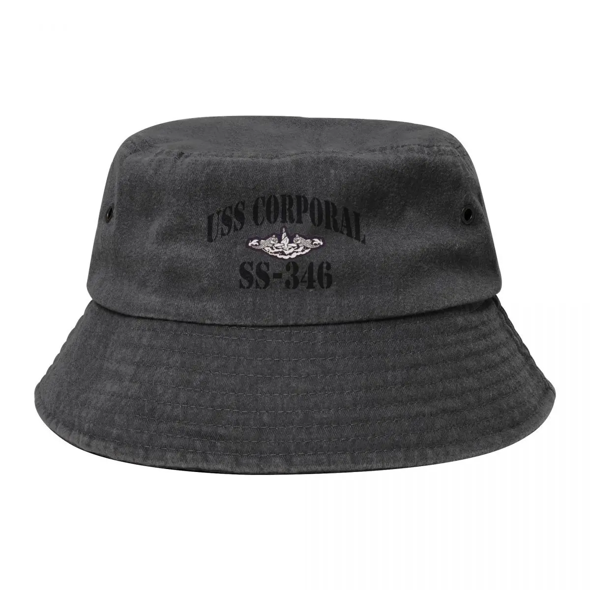 USS CORPORAL (SS-346) SHIP'S STORE Bucket Hat New In The Hat derby hat Designer birthday Luxury Woman Men's