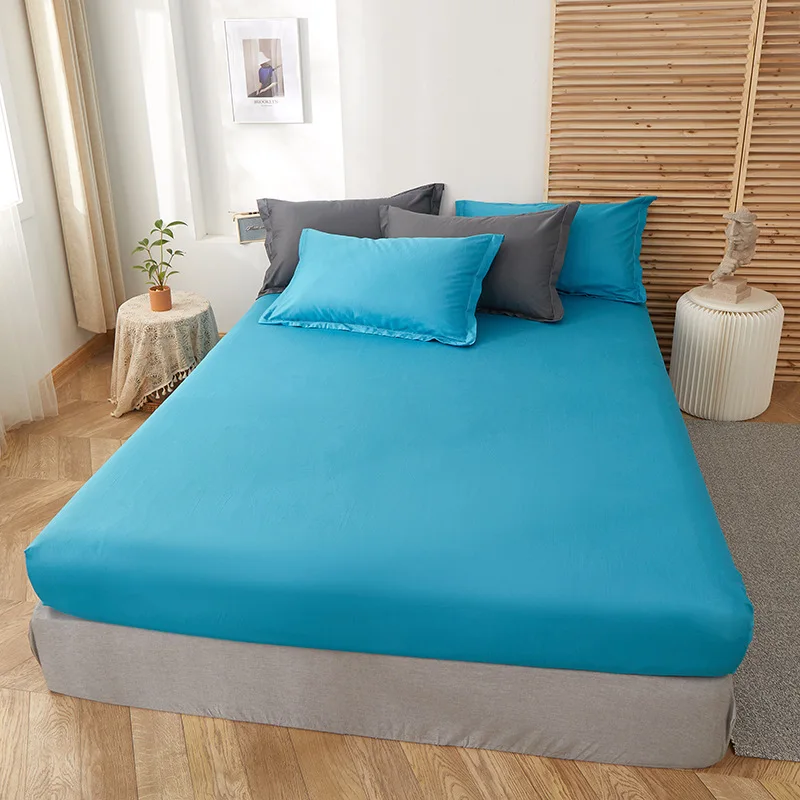 

Summer Cotton Bedspreads for Double Bed Bed Covers Queensize Couple Mattress Cover Bedspread in the Bedroom Plain Dust Cover