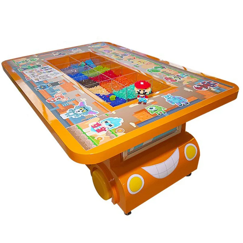 

Magic bean table, puzzle park handmade toy table multi-functional building block table customizable