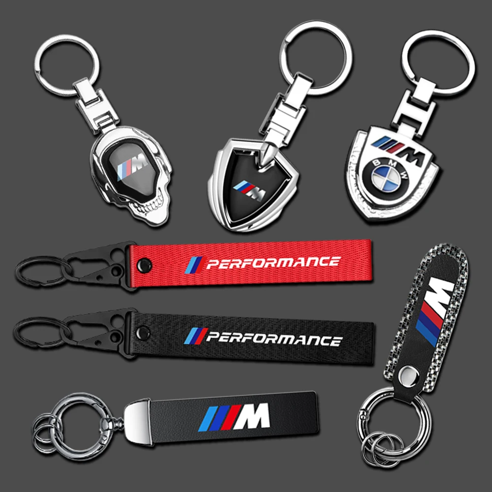 1PC Car Keyring Keychain for M Performance M1 E46 E90 E60 F30 E39 F10 E87 E36 F20 E92 Serie 1 Auto Logo Key Holder Accessories