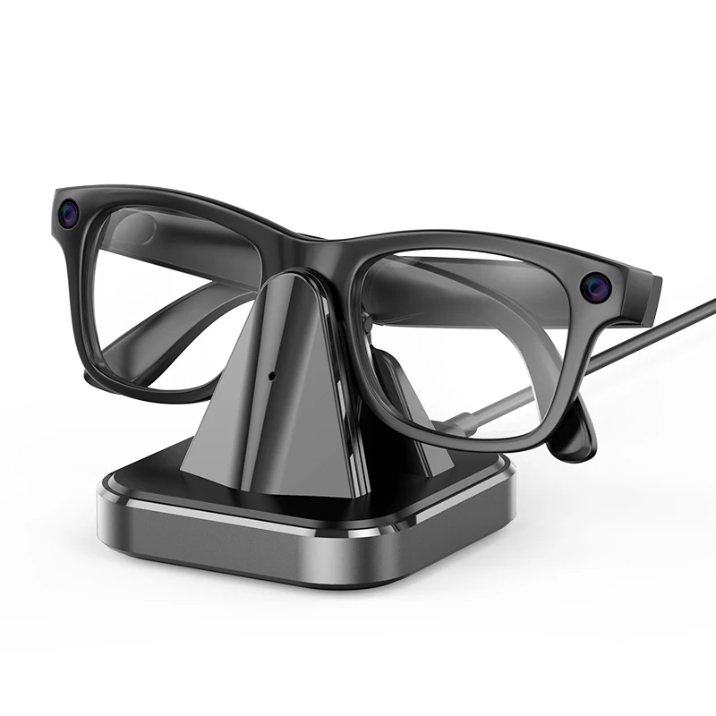 

Potable Travel Charger Station Charging Dock For Ray-Ban Meta Smart Glasses For RW4006 RW4008 Type-C Adapter With LED Indicator