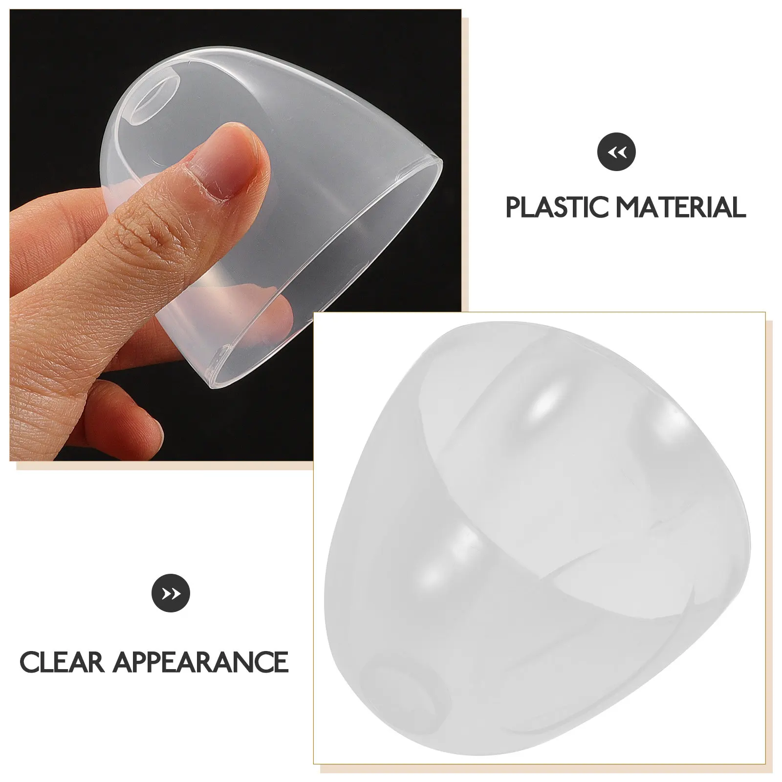 Replacement Plastic Baby Bottle Caps Leak Proof Milk Feeding Lids Clear Dome Covers for Reusable Nursing Bottles Accessories view 3