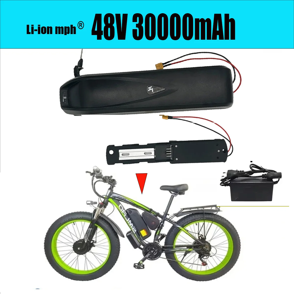 48 В, высококачественный новый оригинальный аккумулятор Hailong 12 Ач, 20 Ач, 30 Ач для двигателя Bafang BBS02 BBS03 BBSHD + настраиваемая вилка BMS