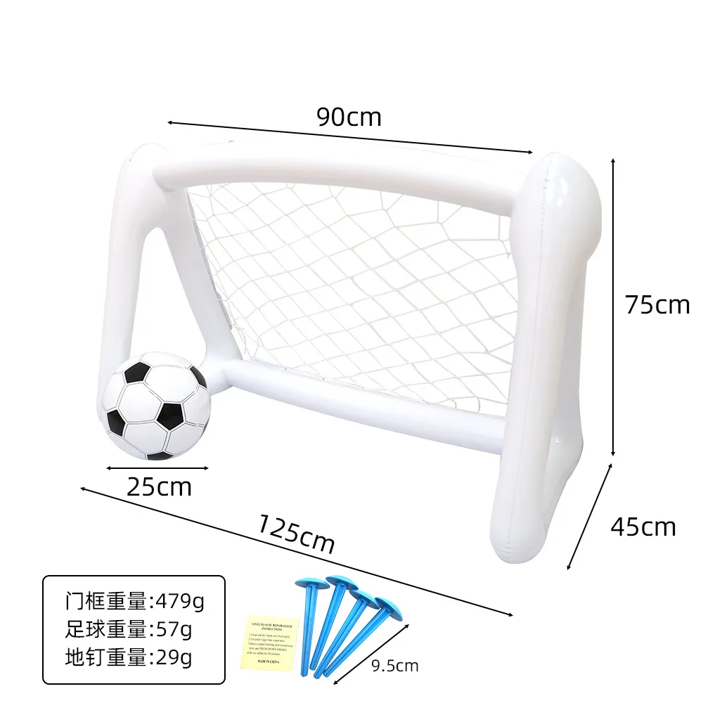 Set di cornici per porta da calcio gonfiabile portatile per bambini Mini gioco genitore-figlio interattivo all'aperto con porta da calcio netta