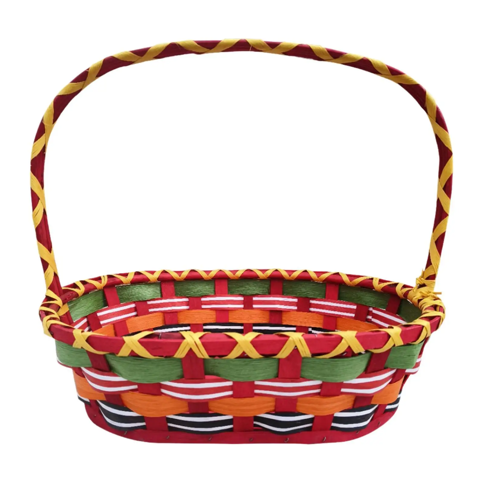 Storage Basket Flower Basket Decor Decorative Fruit Basket Picnic Basket for Candy Birthday Gathering Camping Thanksgiving