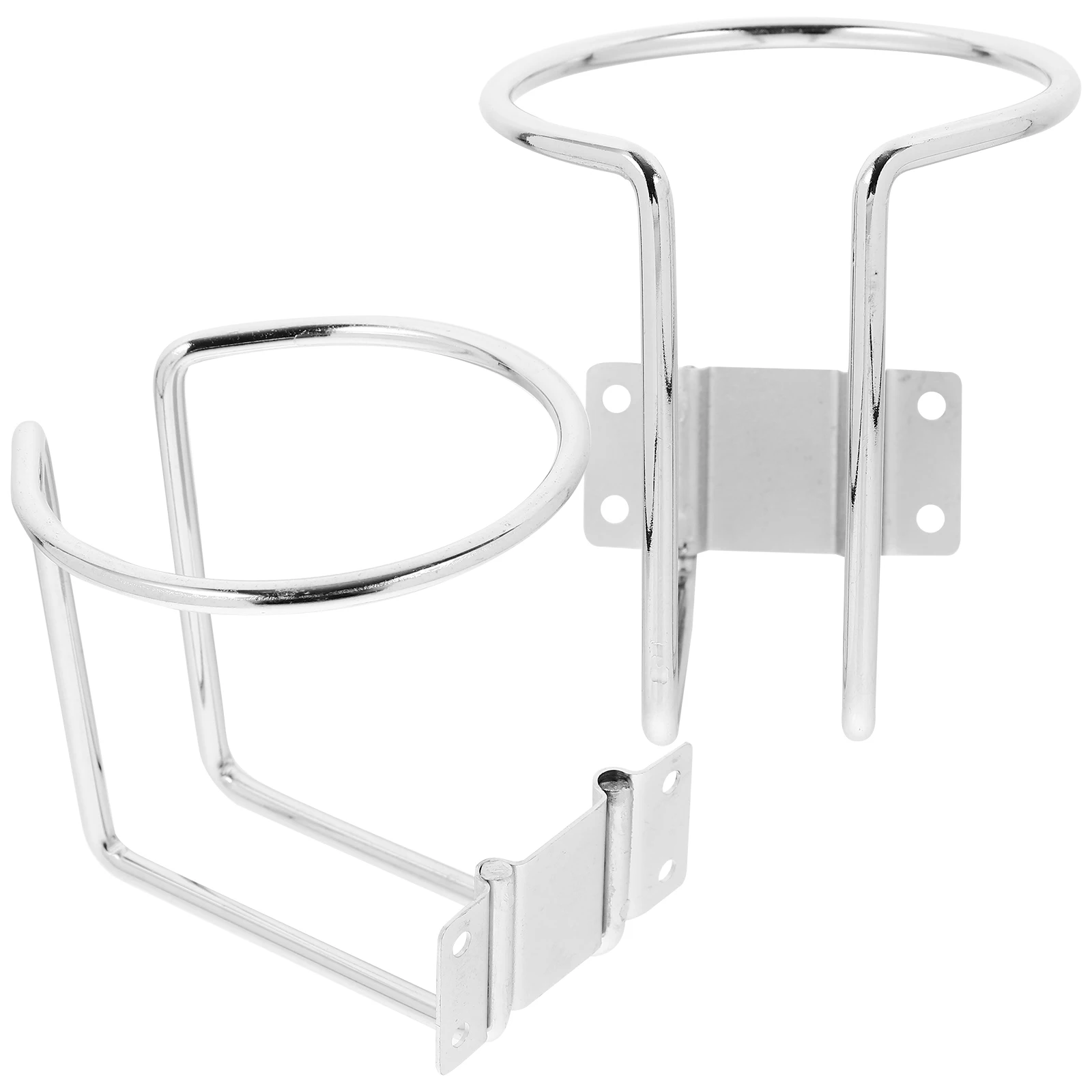 

2pcs Cup for Car Boat RV Boat Cup Holders For Drinks Yacht Black Iron Easy Install Wide Use Water Bottle Bracket