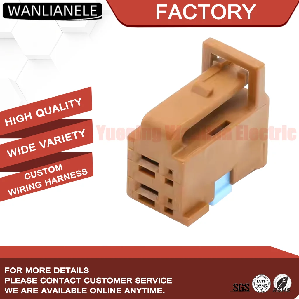 50 Sets 6098-2830 4 Pin Female Connector NBS4F-SEAT-F HSG Fit Seat Motor Harness 0.64/2.8mm Hybrid