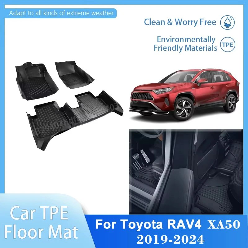 

Автомобильные коврики для Toyota Rav4 XA50, аксессуары Suzuki Across Wildlander 2019-2024, антигрязный коврик, коврик из ТПЭ, подушечки для ног, автоинструменты