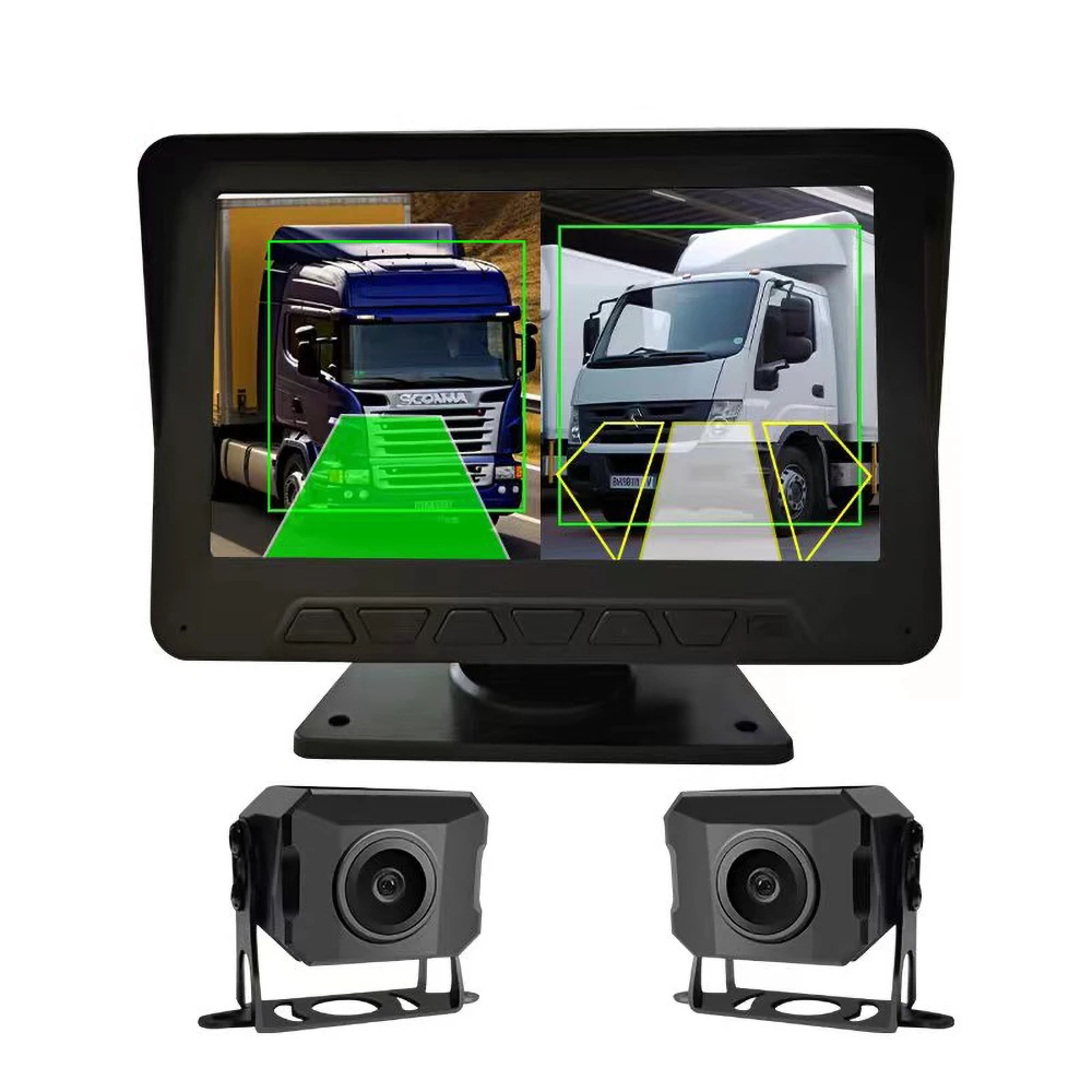【Hot Selling】7 Inch Truck DVR Driving Video Recorders IPS Screen Black Box Backup  AHD Night Vision Rear View