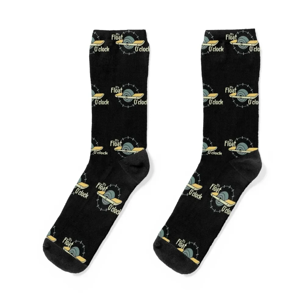 

it's float O'clock - funny onewheel design Socks floral gifts warm winter compression Boy Socks Women's