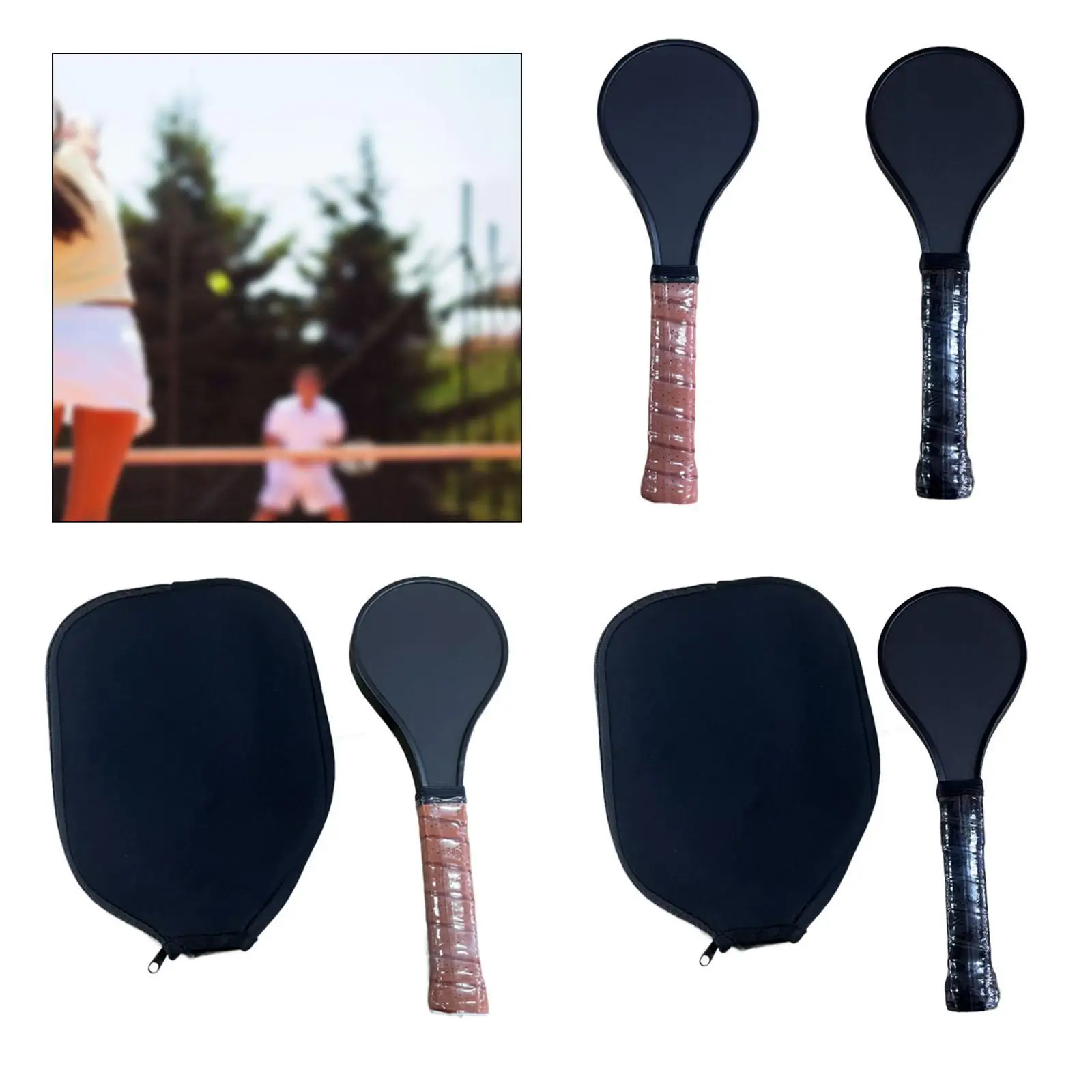 Pickleball Sweet Spot Paddle Mini Paddle Head with Nonslip Grip Frosted Surface Professional Pickleball Racket for Kids Adults