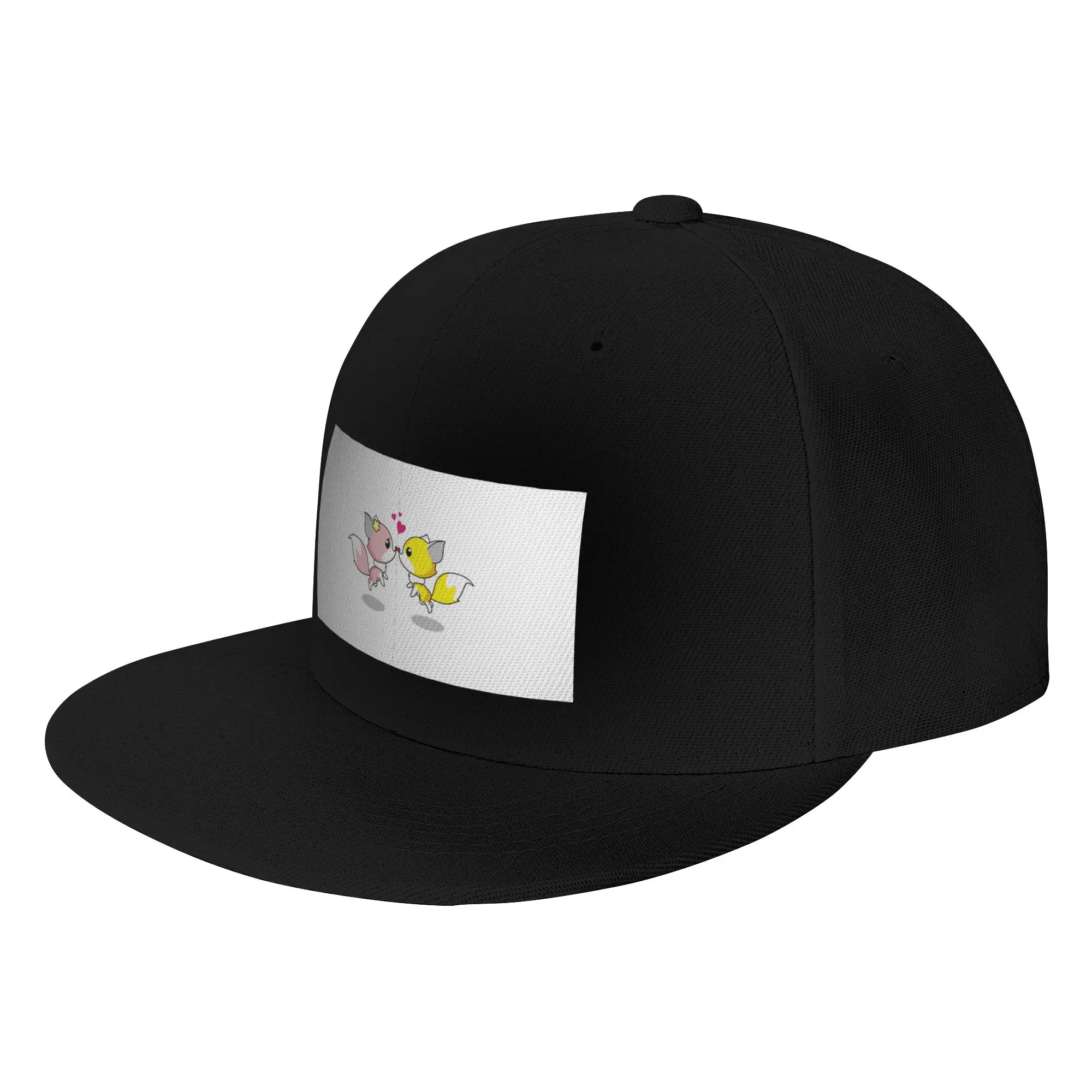 Fashion Cat Love Birds Flat Brim Sun Hat  Distressed Denim Hat Summer Woman Hat