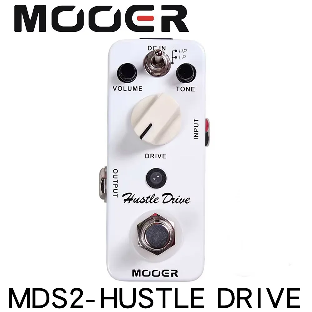 MOOER MDS2 Micro Hustle Drive Distortion effect guitar pedal Tube-like Drive sound Guitar Pedal Compact