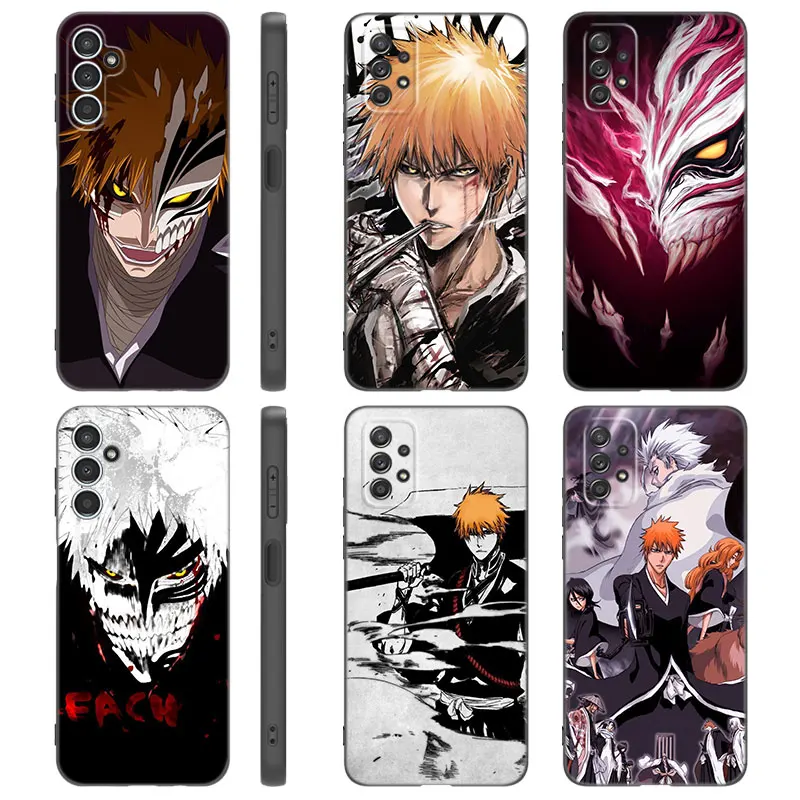 Anime Bleach ichigo Case For Samsung A13 A22 A24 A32 4G A14 A23 A25 A34 A52S A53 A54 A73 5G A11 A12 A31 A33 A50 A51 A70 A71 A72