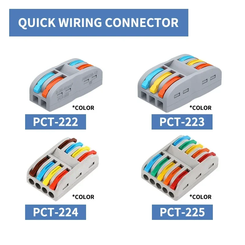 

10/1000Pcs Quick Wiring Terminal Connector, Quick Connector, Wire Connector, Divine Tool Docking Buckle SPL-2/3/4/5 Pin