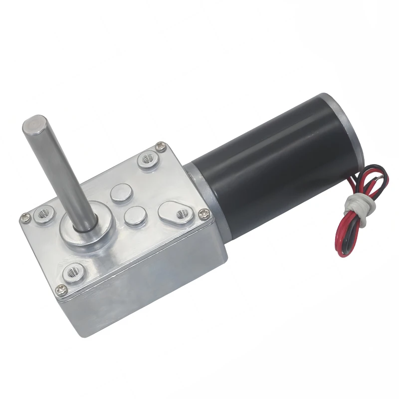 5840-31ZY L51mm DC Worm Reduction Motor 12/24V Self-locking High Torque Max70kg Gear Motor for Curtain Billboard Home Device