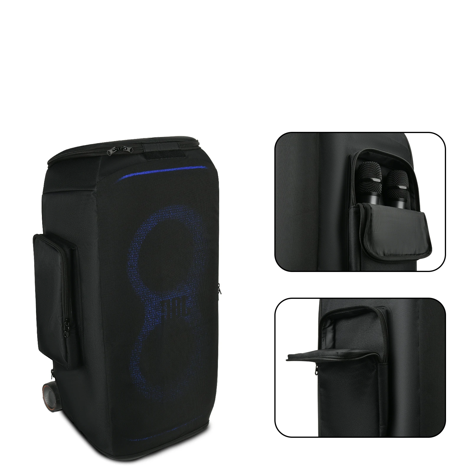 protective-case-for-jbl-partybox-stage-320-speaker-travel-carrying-case-dust-cover-with-double-pocket-nylon-mesh-sound-cover